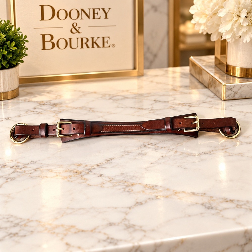 Dooney & Bourke Replacement Strap Brown Shoulder Leather Brass Hardware